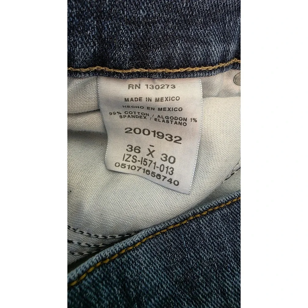 Lee Premium Select Regular Fit Mens Jeans 36x30 Blue Straight Leg Stretch Denim